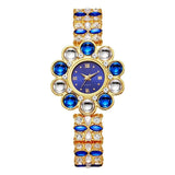 Flower Rhinestone Watch