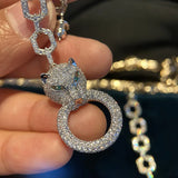 Leopard Pendant Earring