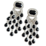 Peroni Black Crystal Earrings