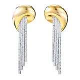 Long Bicolor Earrings