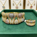 Crystal Harmony Bangle & Ring Set