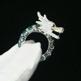 Silver Dragon Ring