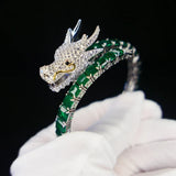 Sterling Silver Dragon Bangle