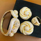 Imperial Beauty Bangle & Ring Set