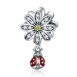 Sterling Silver Drop Flower