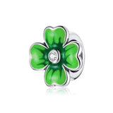 Sterling Silver Green Charm