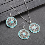 Vintage Flower Pendant Set