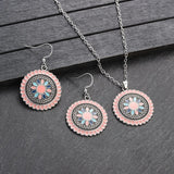 Vintage Flower Pendant Set