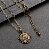 Vintage Flower Pendant Set