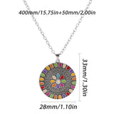 Vintage Flower Pendant Set