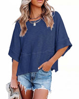 DICORYA — T-shirt uni à manches évasées