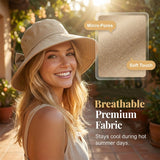 DICORYA — Chapeau de soleil femme à large bord et nœud