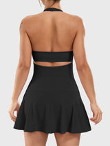 DICORYA — Robe de tennis col américain dos ouvert