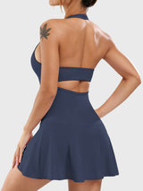 DICORYA — Robe de tennis col américain dos ouvert