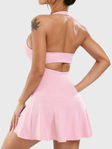 DICORYA — Robe de tennis col américain dos ouvert