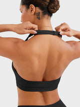 DICORYA — Brassière de sport col américain