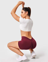 DICORYA — Short sans couture à ceinture croisée