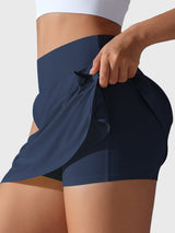 DICORYA — Jupe-short de tennis taille haute