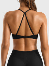 DICORYA — Brassière de sport dos torsadé