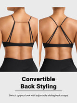DICORYA — Brassière de sport minimaliste à bretelles fines