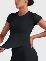 DICORYA — Haut sans couture manches courtes