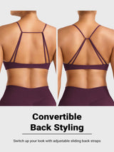 DICORYA — Brassière de sport minimaliste à bretelles fines
