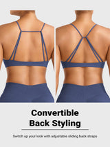 DICORYA — Brassière de sport minimaliste à bretelles fines