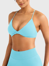 DICORYA — Brassière de sport minimaliste à bretelles fines
