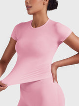 DICORYA — Haut sans couture manches courtes
