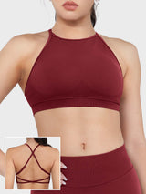 DICORYA — Brassière de sport col montant dos nu