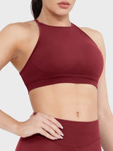 DICORYA — Brassière de sport col montant dos nu