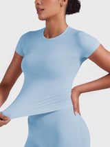 DICORYA — Haut sans couture manches courtes