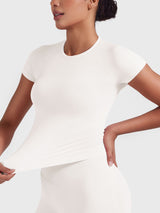 DICORYA — Haut sans couture manches courtes