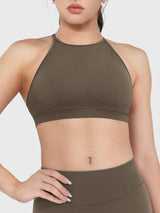 DICORYA — Brassière de sport col montant dos nu