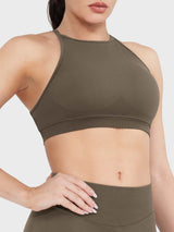 DICORYA — Brassière de sport col montant dos nu
