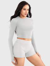 DICORYA — Haut sans couture manches longues