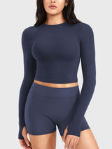 DICORYA — Haut sans couture manches longues
