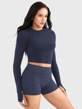 DICORYA — Haut sans couture manches longues