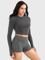 DICORYA — Haut sans couture manches longues