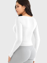 DICORYA — Haut de sport sans couture manches longues