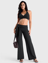 DICORYA — Legging droit à taille nouée