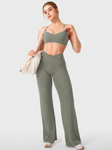 DICORYA — Legging droit à ceinture en V