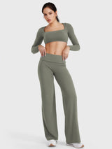DICORYA — Legging droit à taille repliable