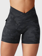 DICORYA — Short camouflage ajusté