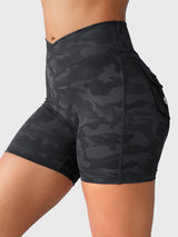 DICORYA — Short camouflage ajusté