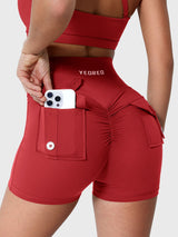 DICORYA — Short court à ceinture en V