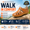 Summer Casual Velcro Leather Comfort Shoes