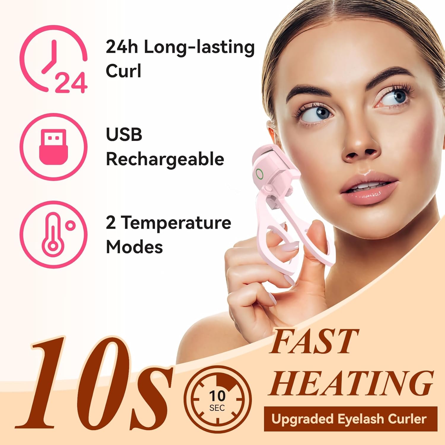 NVB™ Rechargeable Heated Eyelash Curler