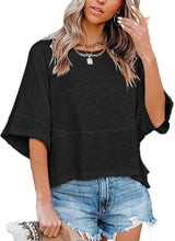 DICORYA — T-shirt uni à manches évasées