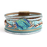 Amorcome Braided Leather Bracelet